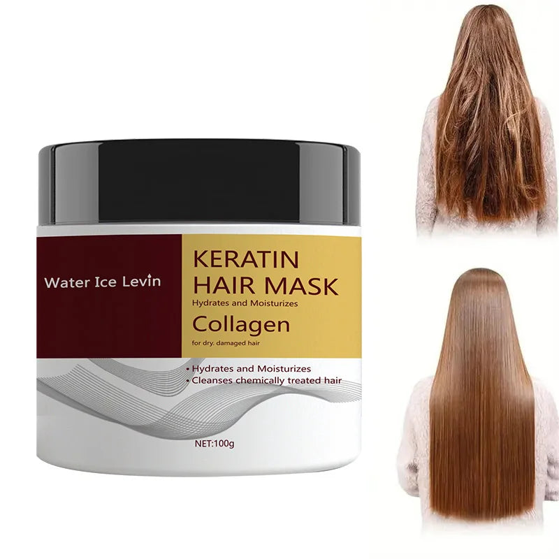 Keratin Hair Mask. Hydrolyzed Keratin Collagen. Hydrates Moisturizes. Repairs Dry Damaged Hair. Coconut Argan Oils....