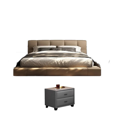 Leather Romantic Bed Luxury Adult Bedroom High Quality Princess Bed Italian Minimalist Letto Matrimoniale Unique Furniture - Kimlud