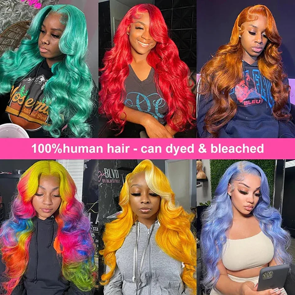 613 Lace Front Wigs Body Wave Lace Front Human Hair Wigs Brazilian 13x6 Blonde HD Lace Frontal Honey Blonde Wigs For Women - Kimlud