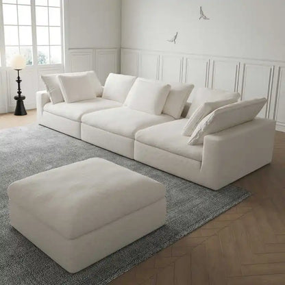 Modern Luxury Living Room White Cloud Sofa New Design Modular Cloud Couch Sectional Sofa Bed For Home Furniture | Kimlud...