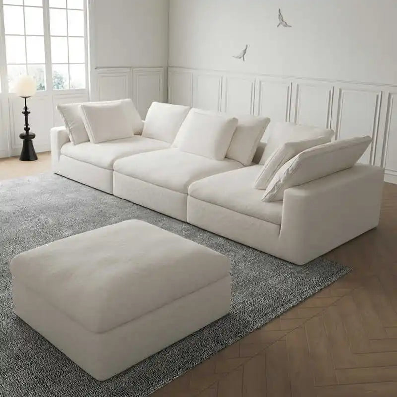 Modern Luxury Living Room White Cloud Sofa New Design Modular Cloud Couch Sectional Sofa Bed For Home Furniture | Kimlud...