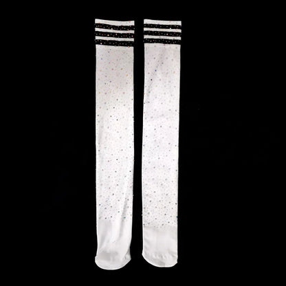 Sexy Rhinestone Lingeri Long Sock Women Long Sock Thigh High Over The Knee Stockings sexy Lolita Ladies Girls Warm Knee...