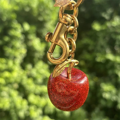 Cherry Charm Handbag Pendant Keychain for Women's Exquisite Internet-famous Crystal Cherry Bag Accessories High-Grade Pendant - Kimlud