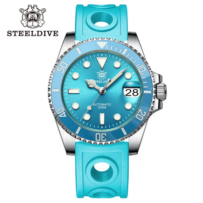 SD1953 New Arrival 2024 Purple Dial Turquoise Dial AR Coating Sapphire Glass 41mm Case 300M Waterproof Ceramic Bezel Dive Watch