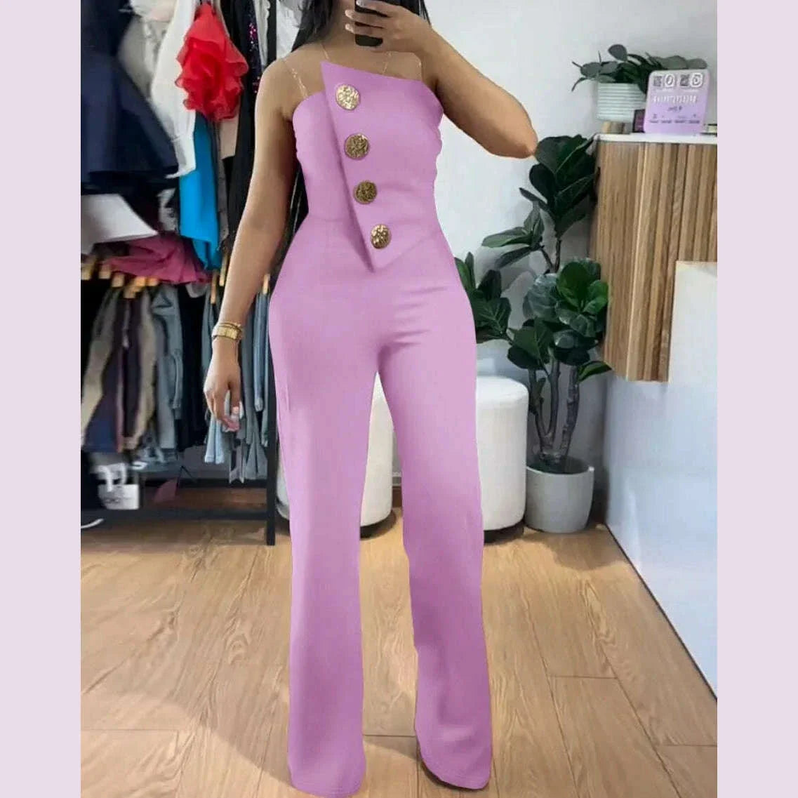 Elegant Jumpsuit for Women Dressy Sexy Off Shoulder Wide Leg Pant Suit One Piece Party Outfits  Wide Leg Pant Suit houlder Wide