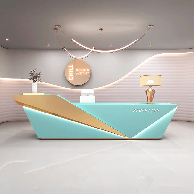 Unique Beauty Reception Desks Company Organizers Best Welcome Reception Desks Design Led Lights Mostrador Commercial Furniture