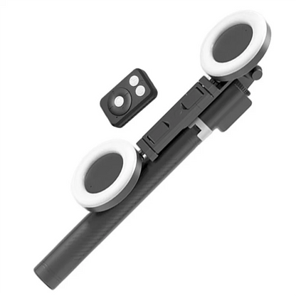 Selfie Stick Tripod With Light 67Inch Height Portable Wireless Remote Phone Tripod For Travel Cell Phone Holder Mount