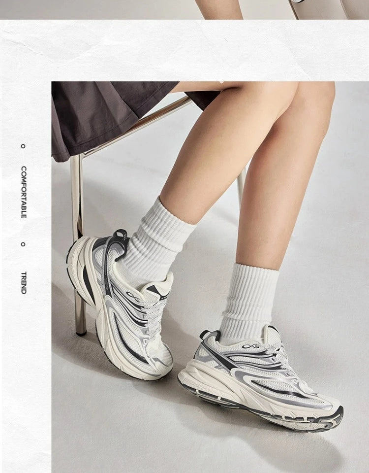 Xtep Little Basque 2 Casual Shoes for Men 2025 Summer Vintage Breathable Comfortable Non-Slip Durability Sneakers 875219320017