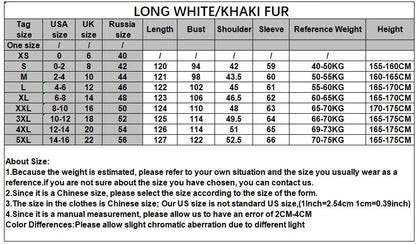 Winter Plus Size Longer Faux Fur Warm Coat Long Sleeve Coat Fox Fur Faux Fur Coat women's Long Hooded Fur all-in-one Fur Coat