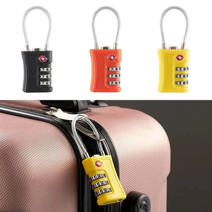 TSA Customs Lock 3 digits Travel Password Changeable Lock Digital Lock Zinc Alloy Suitcase Luggage Anti-theft Lock for Airplane