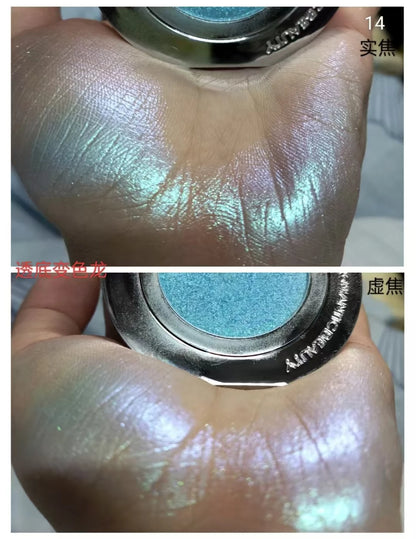 RMT High Gloss Chameleon Highlight Matte Purple Fine Powder Cream Blusher Shiny Face Brightening Integrated Plate ROMATIC Makeup