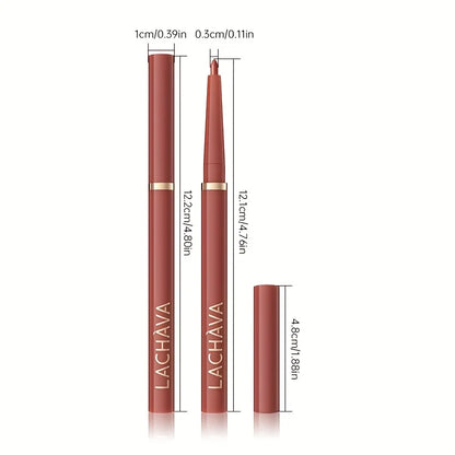 High Pigment Matte Nude Lip Liner Pencil, Waterproof Long Wear Smooth Retractable Lip Contour Makeup - Kimlud