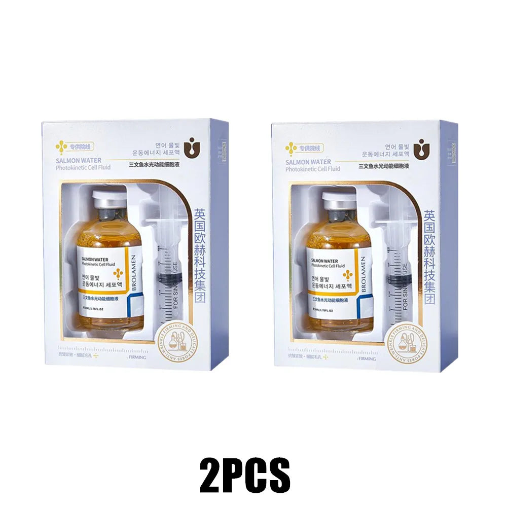 Skin Rejuvenation Essence Korean Salmon Wrinkle Serum Strengthen Skin Barrier Function 24 Hours Continuous Hydration Fiming Care