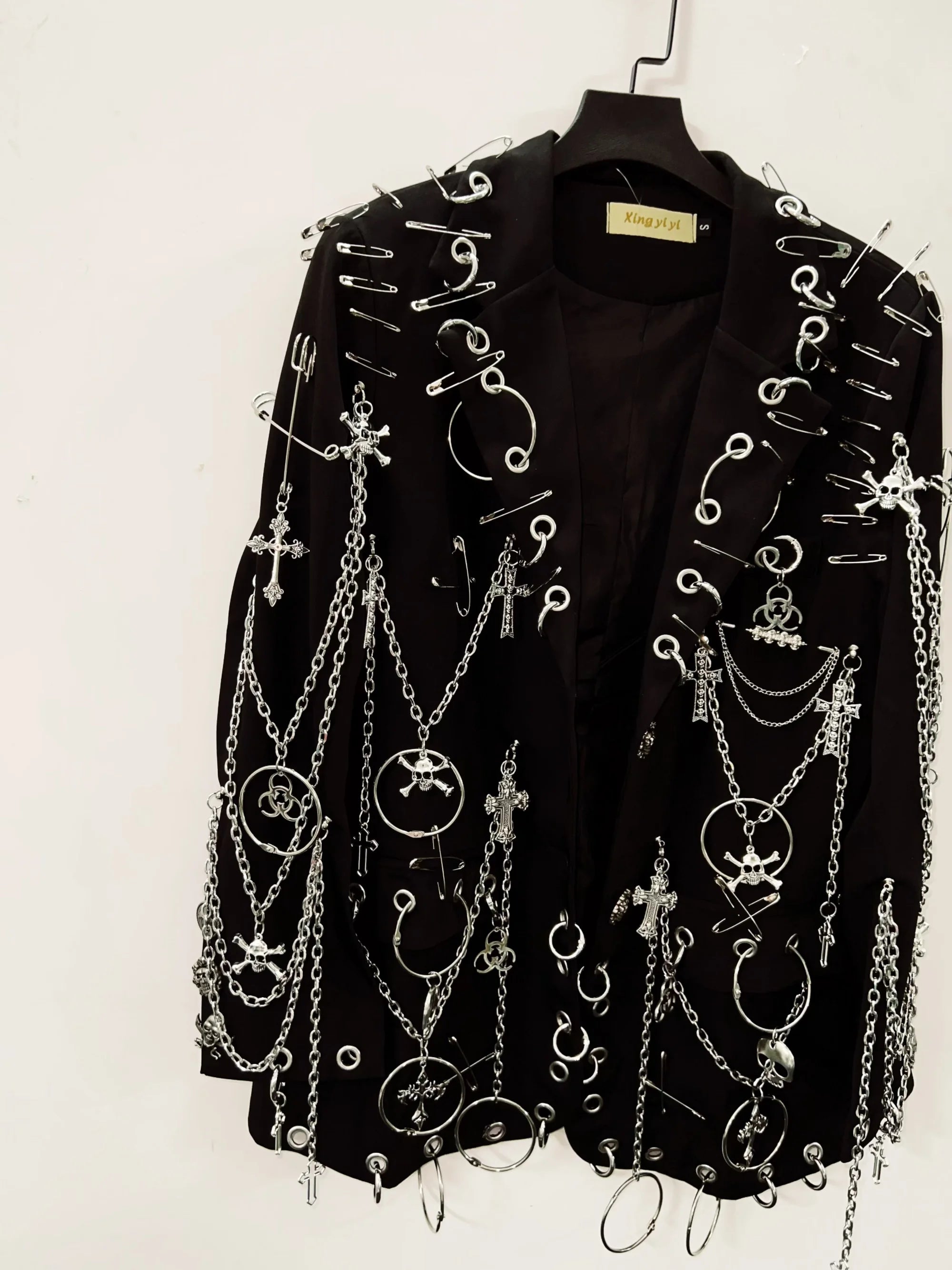 Harajuku Suit gothic clothes  y2k Suit y2k fashion Gothic Suit Punk Suit  Cross Suit e girl clothes Skull Suit  vintage Suit