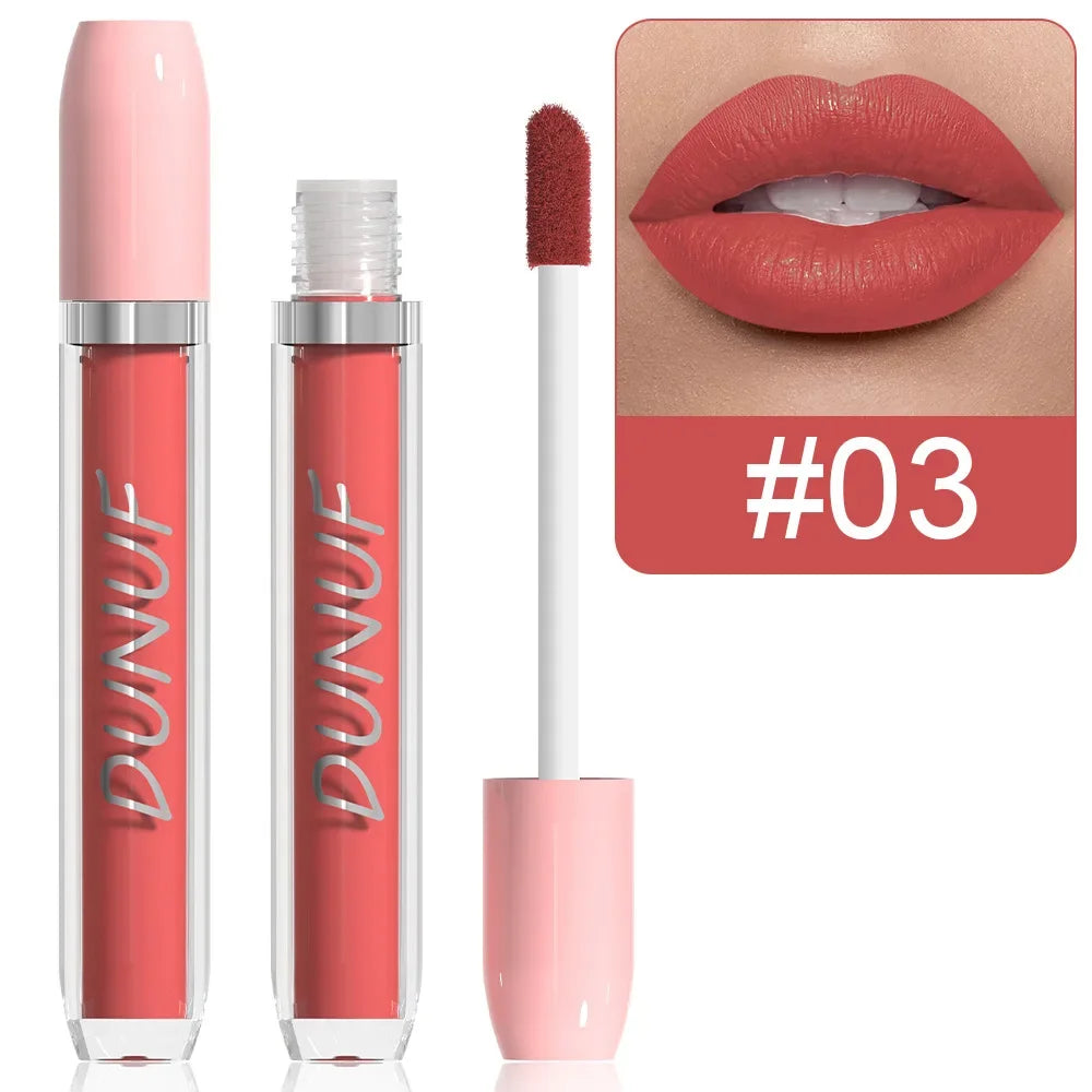 25 Color Velvet Matte Lipstick Liquid Waterproof Sexy Red Matte Lip Glaze Non-Stick Halloween Makeup Not Easy To Fade...