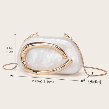 Fashion Women's Handbag Bride Metal Gold Women Luxury Evening Banquet Clutch Bag Shoulder Wedding Purse Party Crossbody...