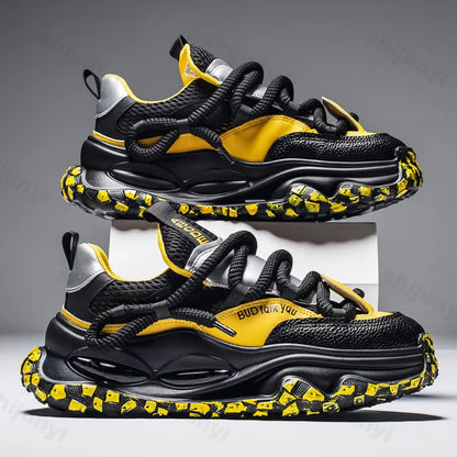 Fashion Trend Casual Low Top Non Slip Sport Shoes for Men 2025 Autumn New Mesh Breathable  Comfortable Versatile Chunky sneakers