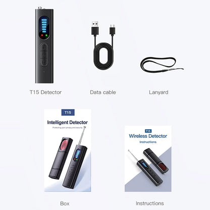 T15 Wireless Camera Detectors 5 Levels Adjustable Sensitivity Camera Detectors  Electronic Sweeper GPS Tracker Camera Monitor