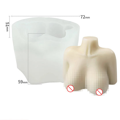 3D Body Silicone Candle Mold DIY Creative Men Women Human Plaster Epoxy Resin Aromath Soap Molds Art Craft Home Decoration