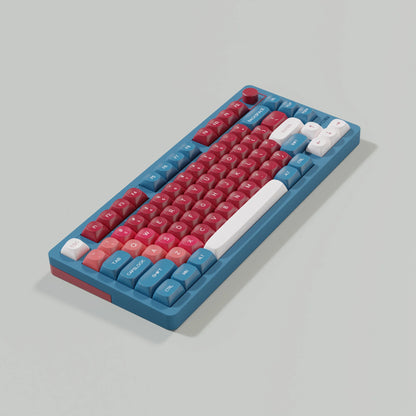 Red Bean Keycaps MOA Profile Dye-Sub KR RU Spanish German French Arabic ABNT2 ISO ANSI Layout For mechanical keyboards 7u Space