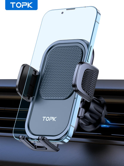 TOPK Car Phone Holder for Car with Hook Clip Air Vent Car Phone Mount 360° Rotation Universal Mobile Phone Mount for...