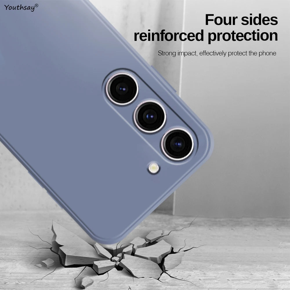 For Samsung Galaxy A16 Case Cover Samsung Galaxy A17 A16 A56 A36 A15 Funda Coque Soft Original Liquid Silicone Case Samsung A16 - Kimlud