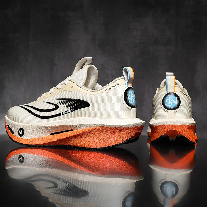 Men Running Shoes Carbon Board Marathon Speciality Sports Breathable Lightweight Women's Comfortable Athletic Chunta...
