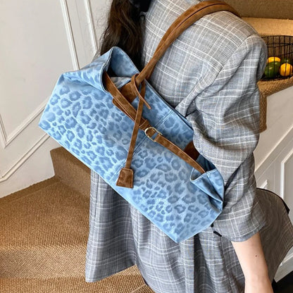 Leopard PU Leather Shoulder Bags for Women 2026 Luxury Designer Brand Trend Tote Bag Females Short Handle Handbags and...