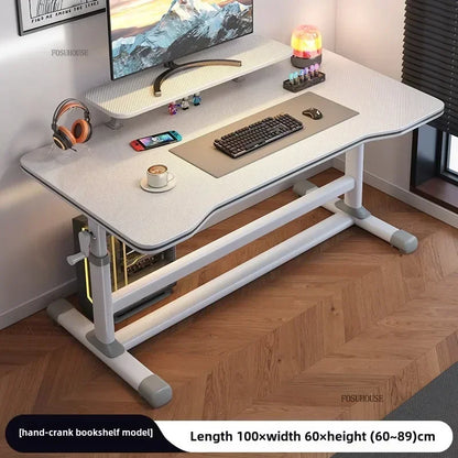High-end Desktop Computer Desks Home Office Furniture Simple Gaming Desk Student Study Table Workbench Liftable Computer Table J - Kimlud