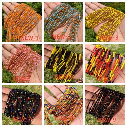 Double Strand Waist Beads, Body Jewelry, Belly Beads, Bead Jewelry, Belly Chains, Elastic Waist Chain, Body African Waists Bead