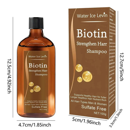 Biotin hair Growth shampoo anti-hair loss treatment for men and women rapid thickening and re-oil beauty health