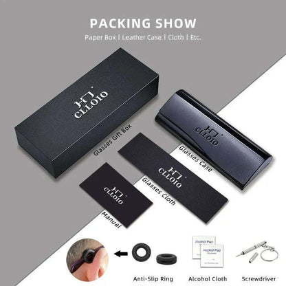 CLLOIO New Fashion Oval Transparent Frame For Women Anti Blue Light Reading Glasses Myopia Customizable Prescription Eyeglasses