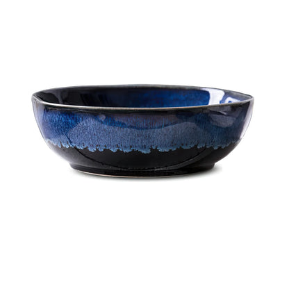 1 Pcs Bone China Bowl Tableware Blue Janpan Rice Soup Dinner Service Retro Ceramic Dinnerware Restaurant Home Kitchen...