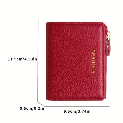 GERUOLA Wo's RFID Blocking Wallet - Slim Lightweight 2-in-1 Zippered Card Holder & Coin Purse, Foldable Compact Design...
