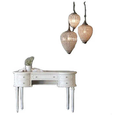 A French Fashion High-end Bedroom Vintage Wood Royal Solid Wood Dressing Table Custom Furniture | Kimlud Office Luxury Table