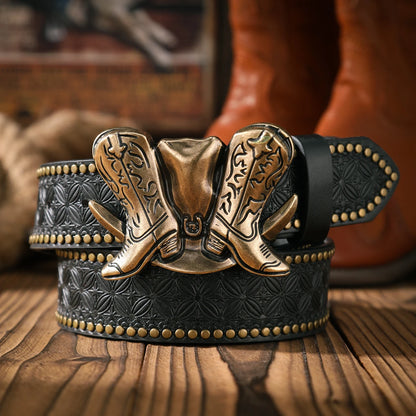 A casual and retro belt, a waist accessory for Western-style clothing, metal buckle, PU belt, suitable for both men and...