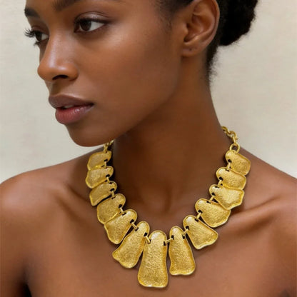 Handmade Exaggerated Women's Multi Metal Alloy Abstract Geometric Choker Necklace Jewelry Fashion Party Show Dress...