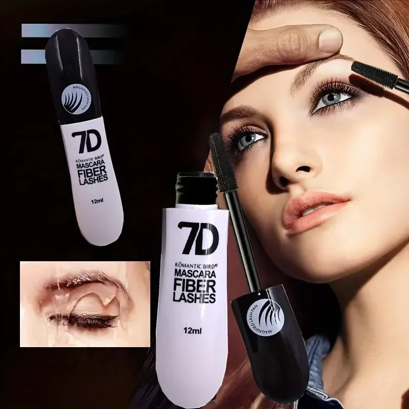 1/2/3PCS 7D Fiber Mascara Set Waterproof Durable Curling Mascara Sweatproof Anti-smudge Slimming Base Mascara for all...
