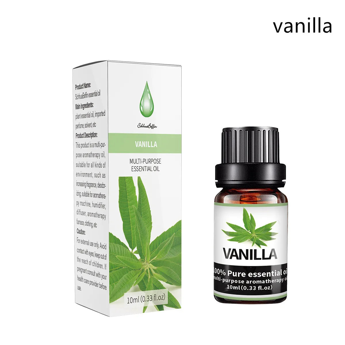 10ml Lavender Green Tea Plant Essential Oil Natural Aromatherapy Fragrance Humidifier Water Soluble Massage Essential Oil - Kimlud