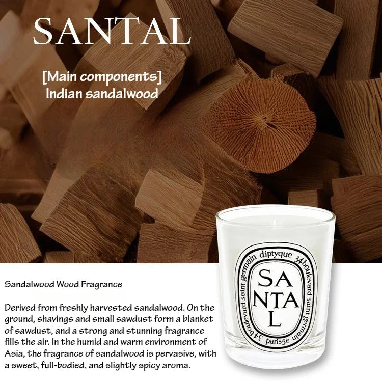 70g Classic Aromatherapy Candle Fig Natural Plant Essential Oil Amber Scented Candle Home Tuberose Fragrance Decoration Gift