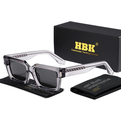 HBK Punk Vintage Square Men's Sunglasses Brand Design Small Frame Sun Glasses Party Travel Glasses Gift Ideal Choice - Kimlud