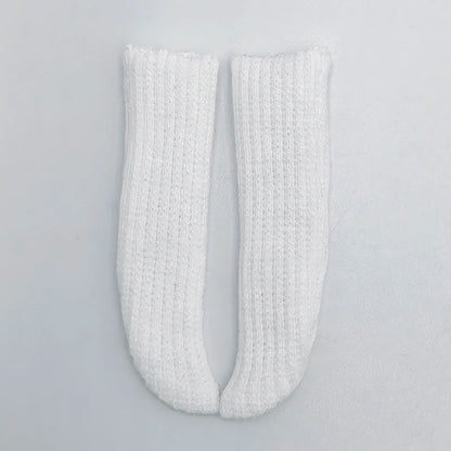 For Blythe Doll Socks Black White Pink Candy color Socks for Ob24 Ob22 Azone Doll Long Stockings - Kimlud