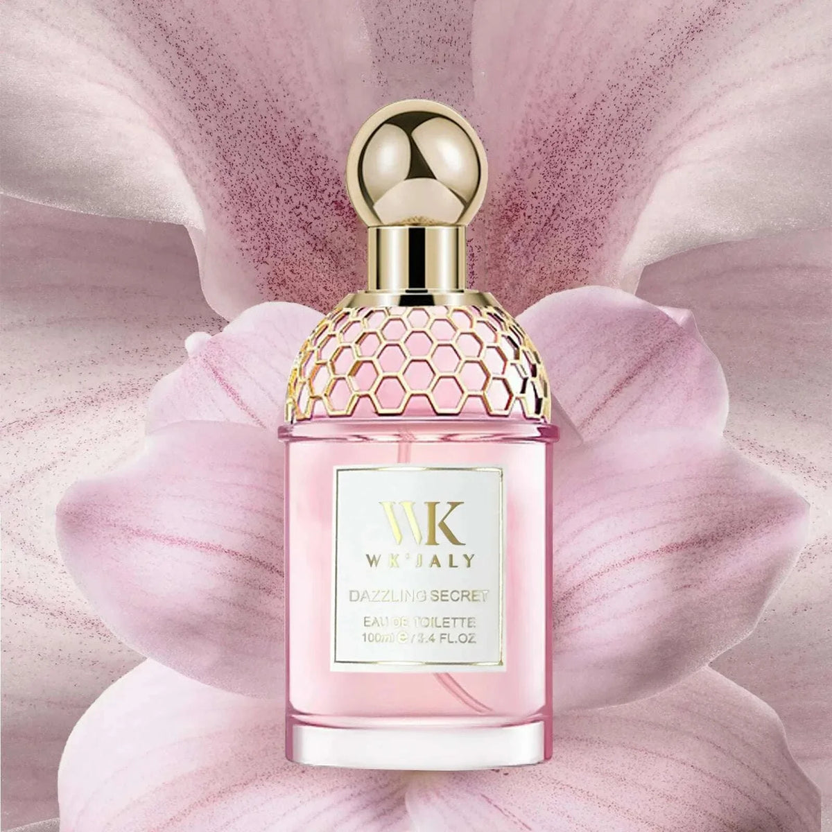 WK JALY Dazzling Secret Eau De Toilette Spray, With Notes of Vanilla , Musk, violet, woody, Long Lasting Fragrance,100ml/3.4 oz
