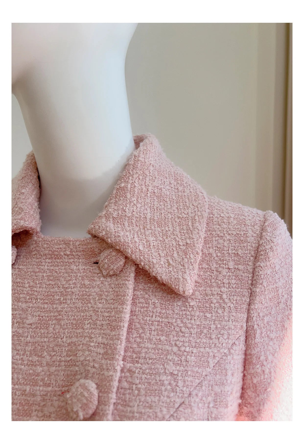 IEQJ Fashion Autumn Pink Woolen Coat Women Turn-Down Collar Double Breasted Sashes Tighten Waist Slim Blends Coat New