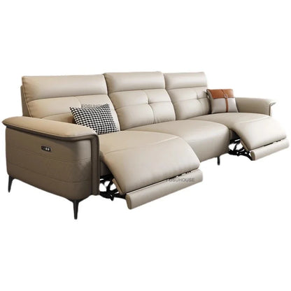 Modern Leather Living Room Sofas Italian Living Room Furniture Home Back Armrest Sofa Recliner Luxury Electric Function...