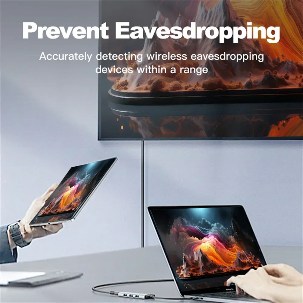 Hidden Camera Detector Anti-Spy Car GPS Tracker Listening Device Bug RF Wireless All Signal Scanner Gadget Security...