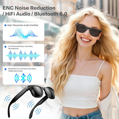 New 800W Camera AI Glasses Men Color-Changing Smart Translation Glasses Photo Video Recording Waterproof Call Smart Sunglasses - Kimlud
