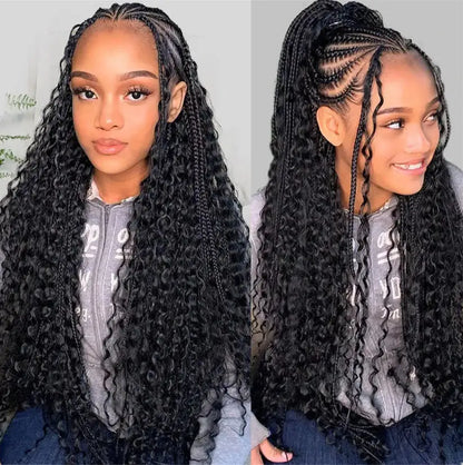 Human Braiding Hair Deep Water Wave Bulk No Weft Design 110g 1 Bulks Full Thick Bouncy Curly Bulk Hair Extensions For...
