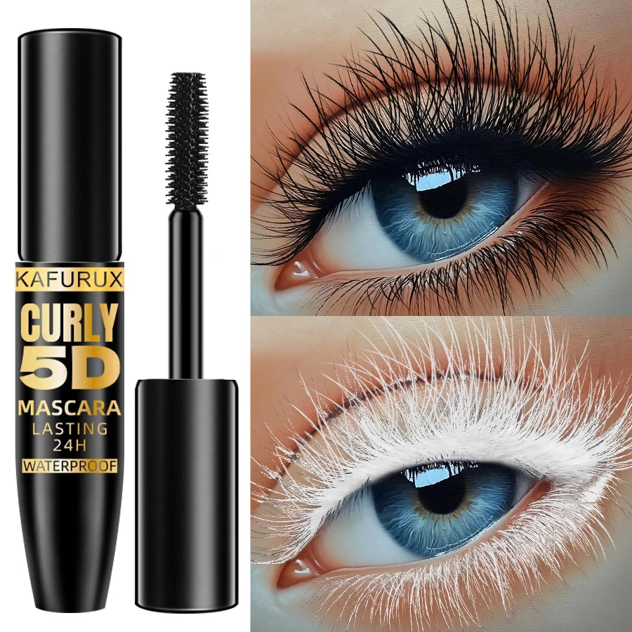 9 Colors 5D Silk Mascara with Big Eye Waterproof Lengthened Sweat-proof Long Lasting Purple Green Black Mascara Korean...