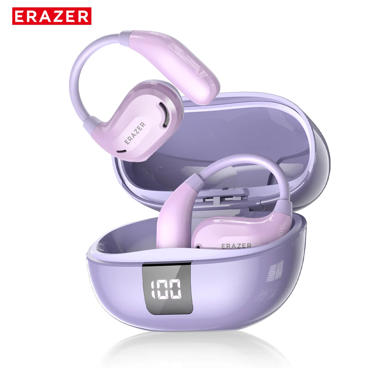 ERAZER XT66PRO Bluetooth Earphones ASMR Headsets DIY APP AI Translator Earbuds Wireless Headphones 13 Hours long life Display - Kimlud